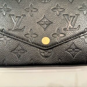 Faux black purse crossbody mini LV